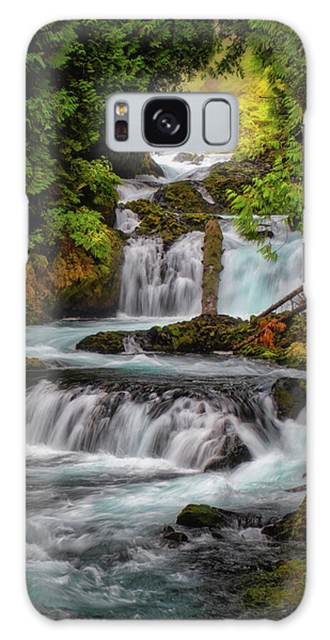 Mckenzie Galaxy Case featuring the photograph The McKenzie River 1 by Thomas Hall