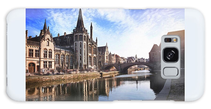 Ghent Galaxy Case featuring the photograph The Medieval Old Town of Ghent by Carol Japp