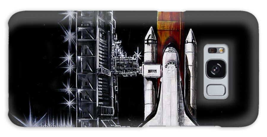 Shuttle Galaxy Case featuring the painting The Night Before by Murphy Elliott