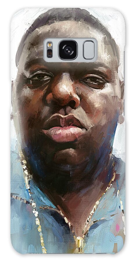 Big Galaxy Case featuring the digital art The Notorious B.I.G. by Arie Van der Wijst