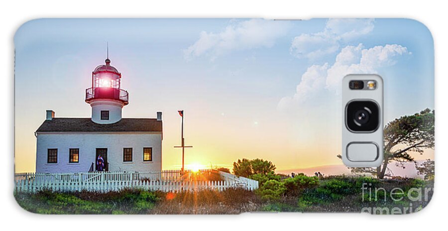 California Galaxy Case featuring the photograph The Old Point Loma Lighthouse at Sunset by David Levin