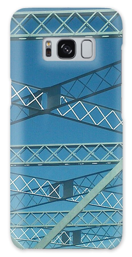 Bridge Galaxy Case featuring the photograph The Old Tappan Zee Bridge 2014 by Vicki Noble