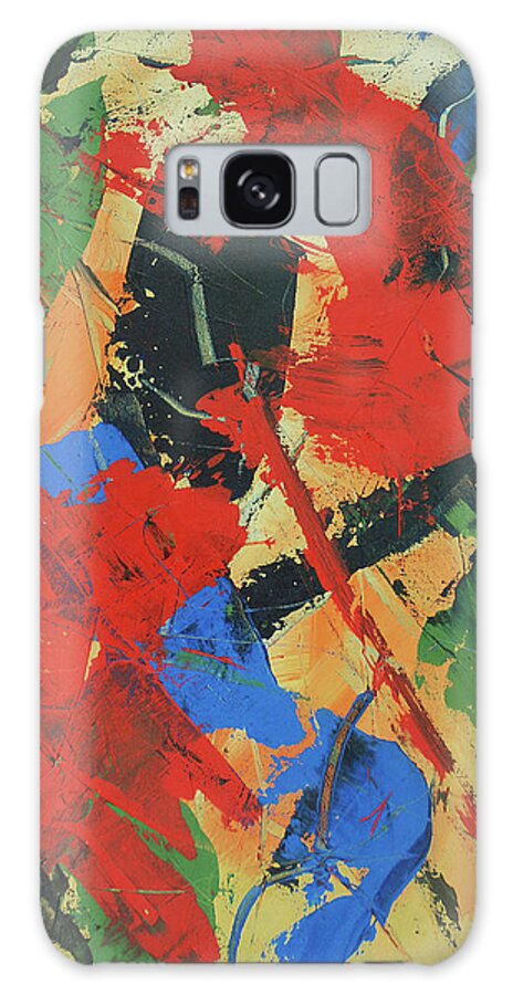 Acrylic Galaxy Case featuring the painting The Only Way Out is Through by Dick Richards