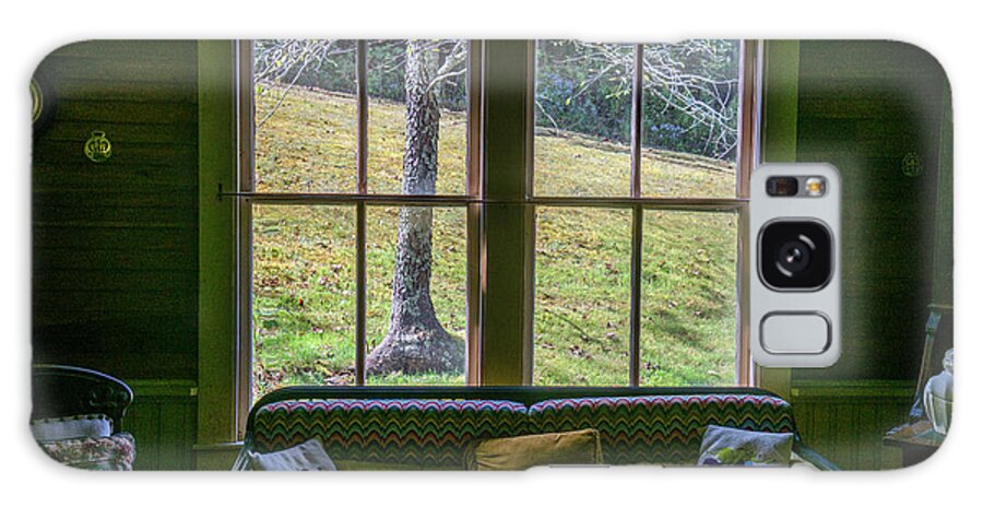 Parlor Galaxy Case featuring the photograph The Parlor Window by WAZgriffin Digital