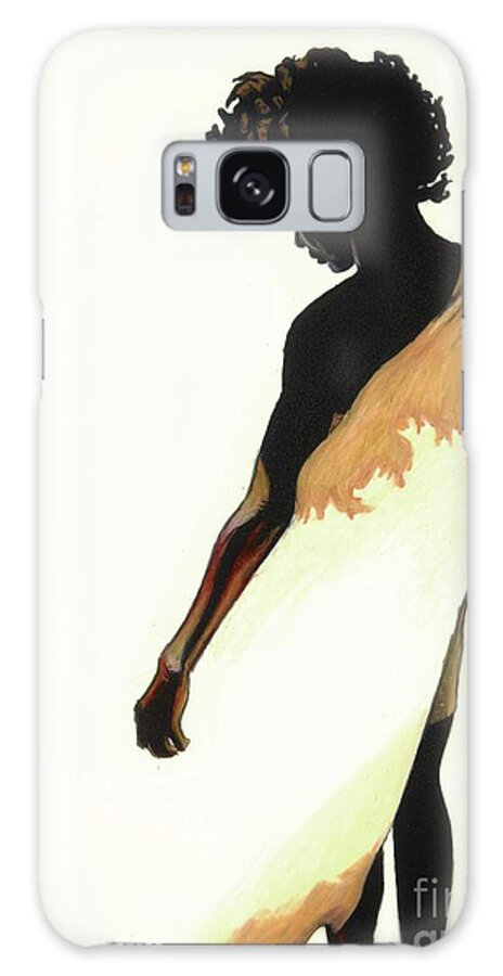 Color Pencil Galaxy Case featuring the drawing The Poet by Philippe Thomas