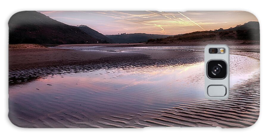 Three Cliffs Bay Galaxy Case featuring the photograph The river at Three Cliffs Bay by Leighton Collins