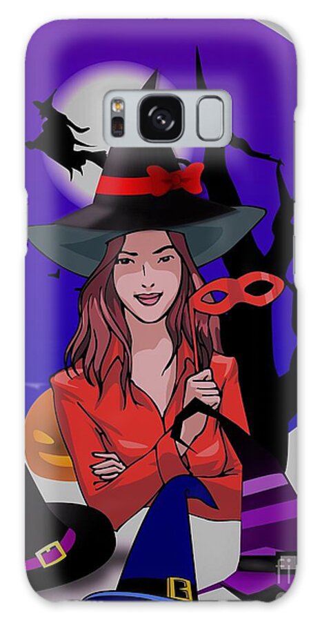 Witch Galaxy Case featuring the digital art The Shopping Trip by Denise F Fulmer