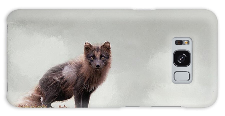 Arctic Fox Galaxy Case featuring the photograph The Shy Arctic Fox by Eva Lechner
