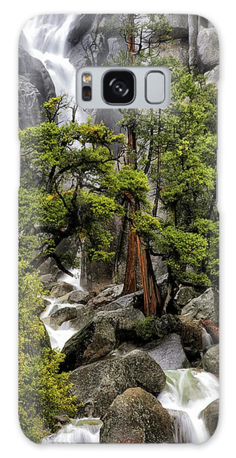  Galaxy Case featuring the photograph The Slide Waterfall - Yosemite National Park by William Rainey
