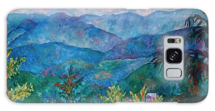 Smoky Mountains Galaxy Case featuring the painting The Smoky Mountains by Kendall Kessler