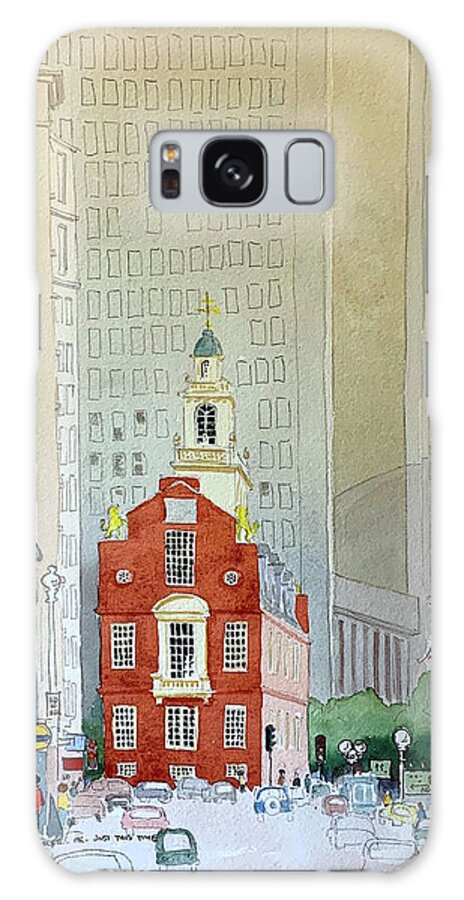 Architecture Galaxy Case featuring the painting The State House by William Renzulli