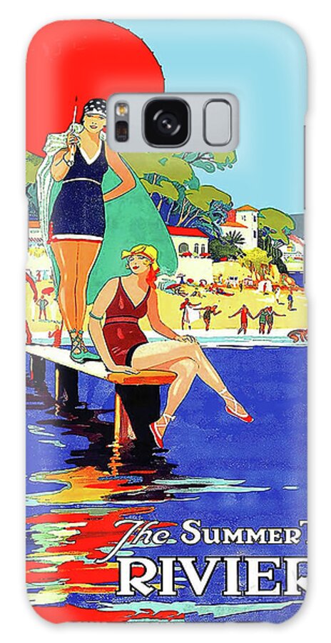 Summertime Galaxy Case featuring the digital art The Summertime Riviera by Long Shot