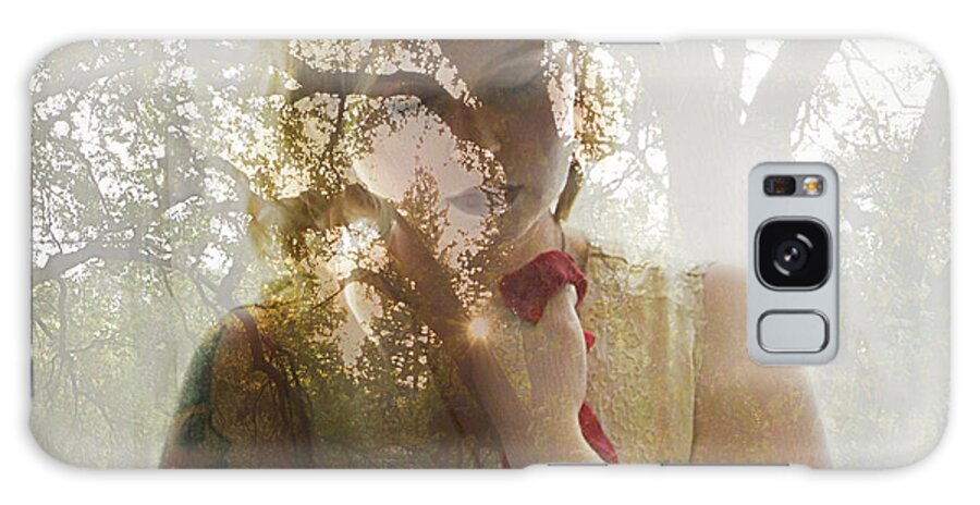 Double Exposure Galaxy Case featuring the photograph The Sunlight of my Soul... by Marilyn MacCrakin