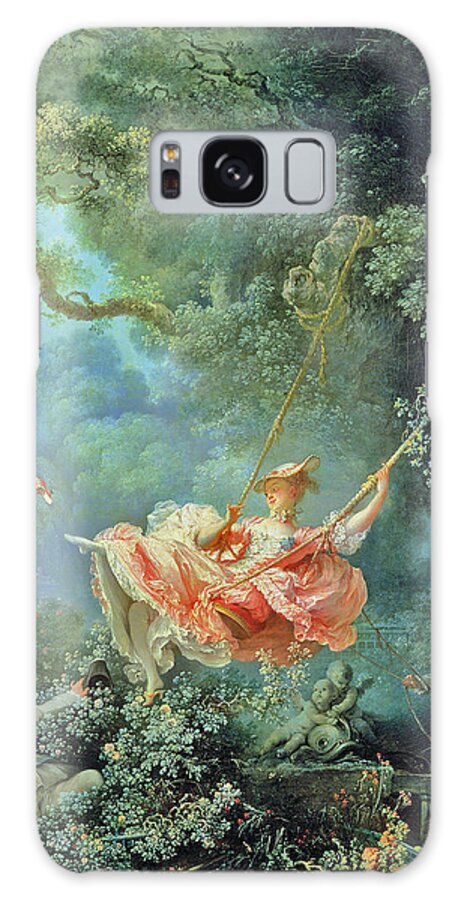 Woman Galaxy Case featuring the painting The Swing by Long Shot
