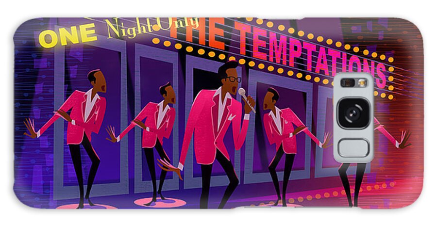 Singers Galaxy Case featuring the digital art The Temptations by Alan Bodner