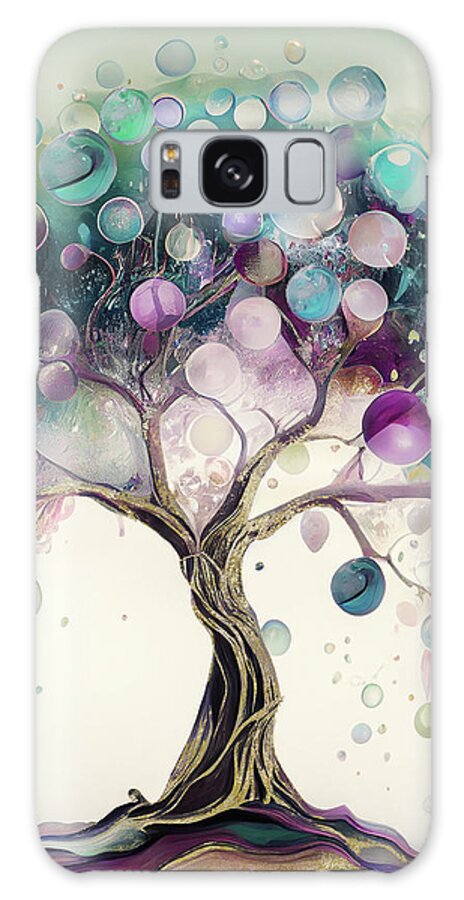 Surreal Tree Galaxy Case featuring the painting The Test Dream by Mindy Sommers