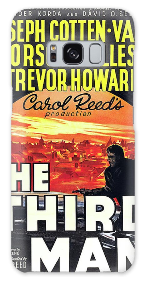 Third Galaxy Case featuring the mixed media ''The Third Man'' movie poster, with Orson Welles, 1950 by Movie World Posters