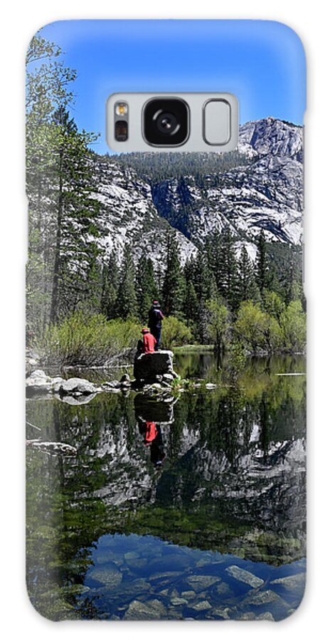Mirror Lake Galaxy Case featuring the photograph The tranquility of mirror lake - Yosemite National Park by Amazing Action Photo Video