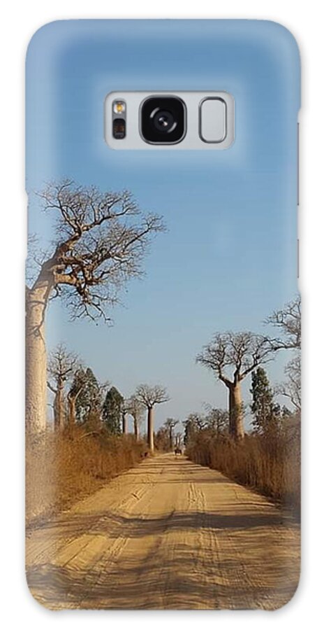 All Galaxy Case featuring the digital art The Trees in Baobab Alley in Madagascar KN50 by Art Inspirity