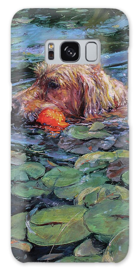Golden Galaxy Case featuring the painting The Water Retriever by James Swanson