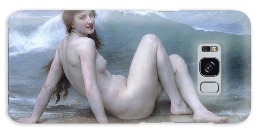 European Galaxy Case featuring the painting The Wave at Nude by William-Adolphe Bouguereau