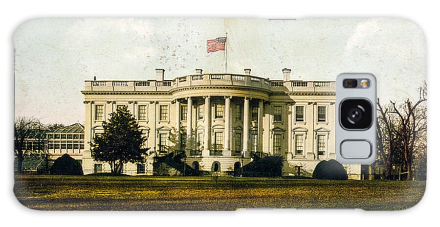 White House Galaxy Case featuring the photograph The White House 1898 by Jon Neidert