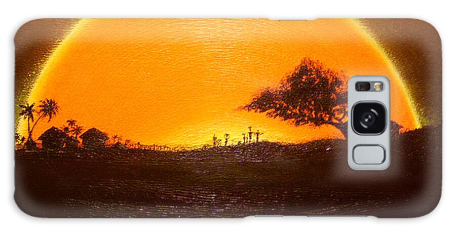 Africa Galaxy Case featuring the painting The Wisdom Tree by Nii Hylton
