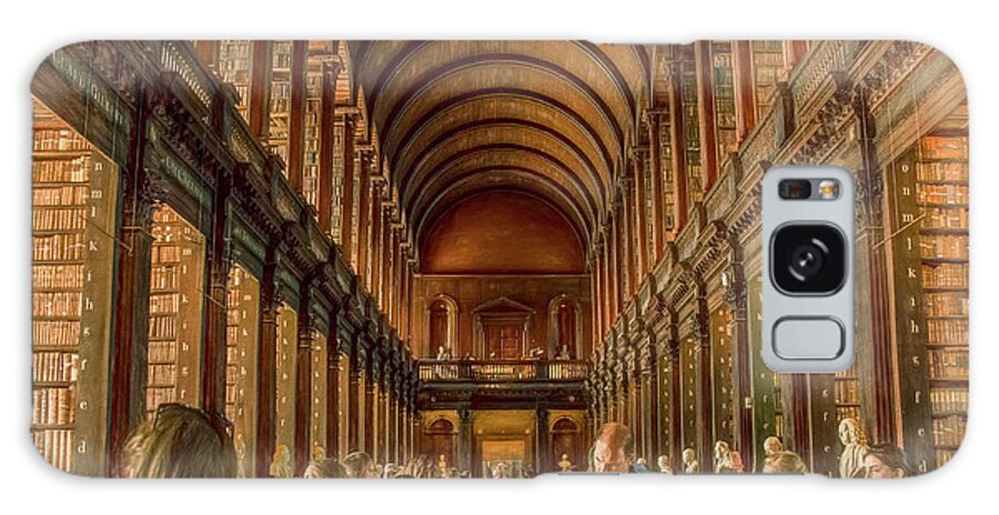 Book Of Kells Galaxy Case featuring the photograph The World's Library by Marcy Wielfaert