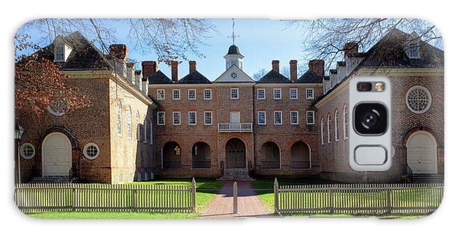 Wren Building Galaxy Case featuring the photograph The Wren Building Courtyard - Williamsburg, Virginia by Susan Rissi Tregoning
