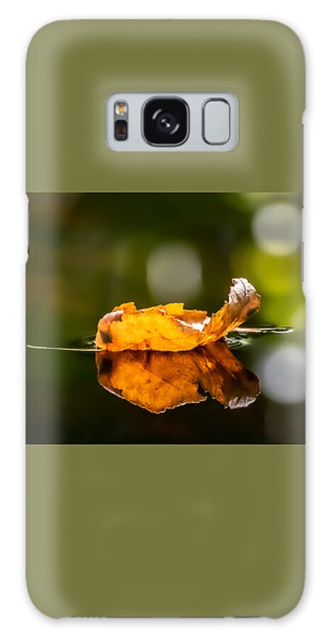 Leaf Galaxy Case featuring the photograph There was this Leaf by Linda Bonaccorsi