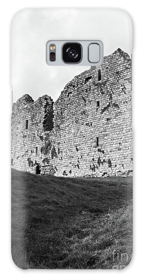 Thirlwall Castle; Castle; Ruins; Great Britain; Northumberland Galaxy Case featuring the photograph Thirlwall Castle in Black and White by Tina Uihlein