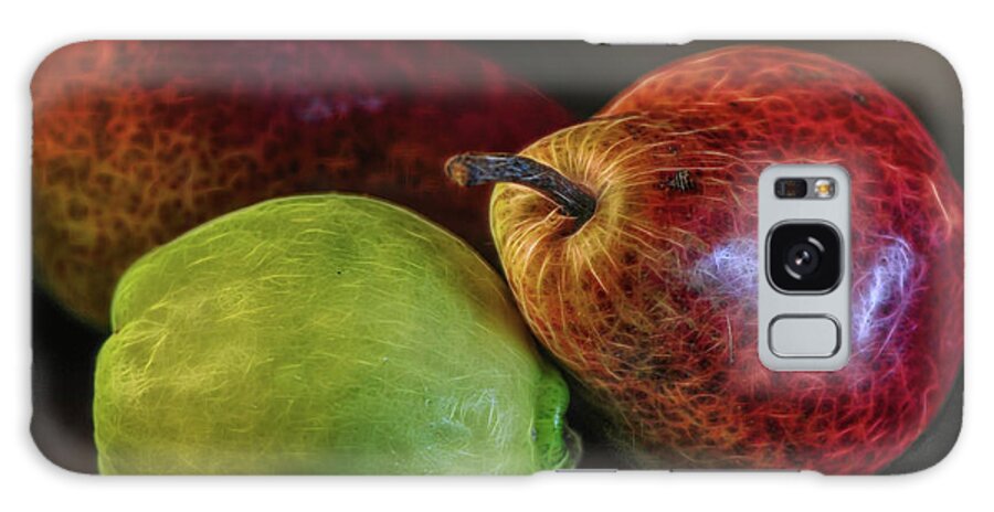 Pears Galaxy Case featuring the photograph Three different pears by Cordia Murphy