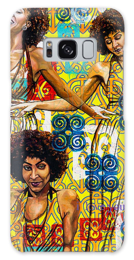  Galaxy Case featuring the painting Three Phases Of She by Clayton Singleton