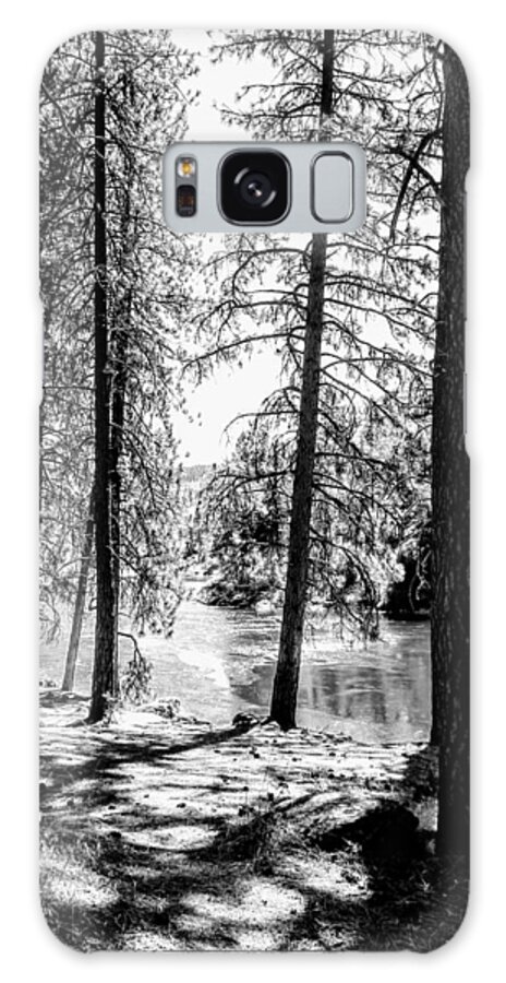 Trees Galaxy Case featuring the photograph Through the Trees to the River by Amanda R Wright
