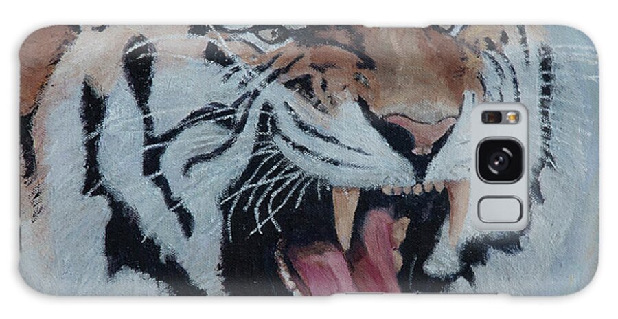 Cat Galaxy Case featuring the painting Tiger by Masami IIDA