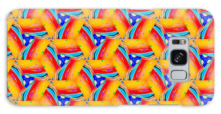 Seamless Tile Galaxy Case featuring the digital art Tile 0001 by Manny Lorenzo
