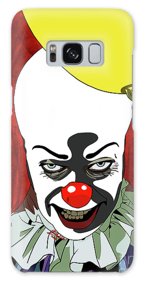 Tim Curry Galaxy Case featuring the digital art Tim Curry Pennywise IT by Marisol VB