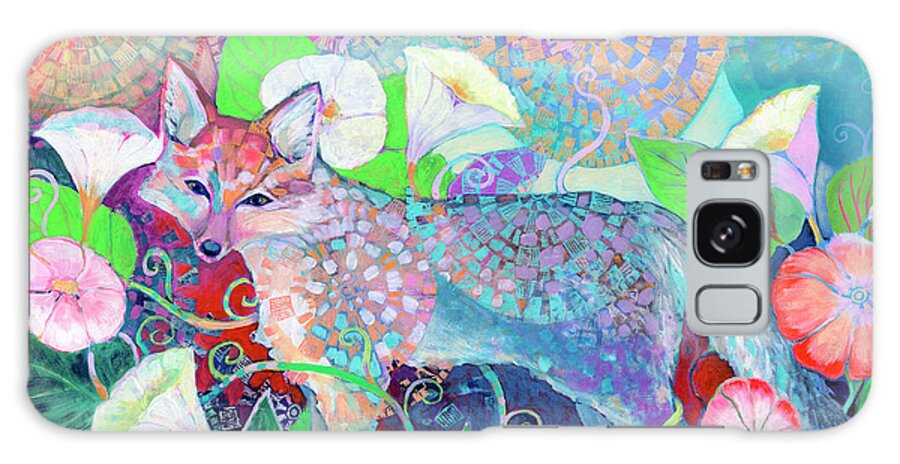 Fox Galaxy Case featuring the painting Time Stopped When I Saw You Look at Me by Jennifer Lommers