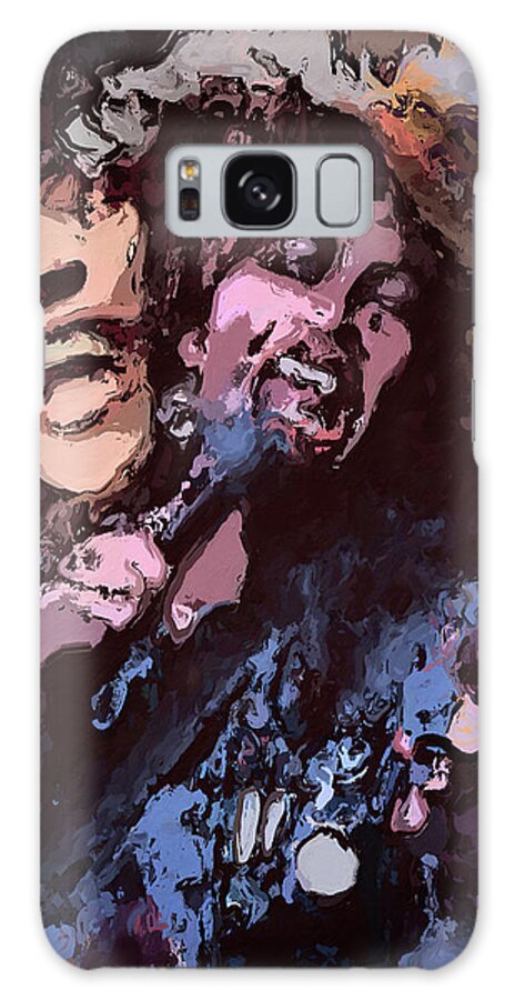 Tina Turner Galaxy Case featuring the mixed media Tina Turner by Russell Pierce
