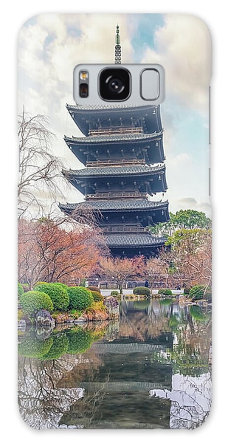 Temple Galaxy Case featuring the photograph To-Ji Temple by Manjik Pictures