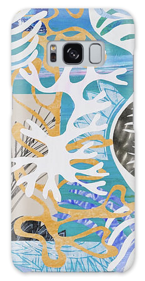 Sea Galaxy Case featuring the mixed media To the Sea by Julia Malakoff