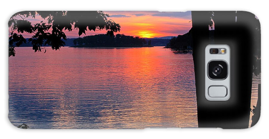 Smith Mountain Lake Sunset Galaxy Case featuring the photograph Tranquil Sunset Smith Mountain Lake by The James Roney Collection