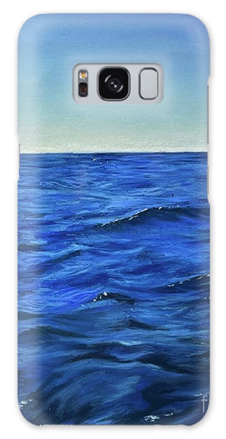 Ocean Galaxy Case featuring the painting Tranquility by Angela Armano