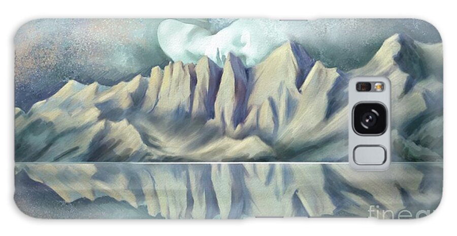 Mountains Galaxy Case featuring the painting Tranquility by Artificium -