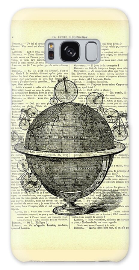 Globe Galaxy Case featuring the digital art Travel around the world by Madame Memento