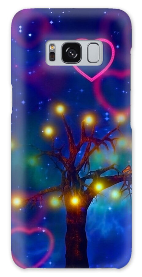 Ambiance Galaxy Case featuring the digital art Tree of Lights by Bruce Rolff