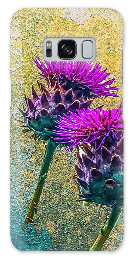 Thistles Galaxy Case featuring the digital art Trinity by Denise Railey