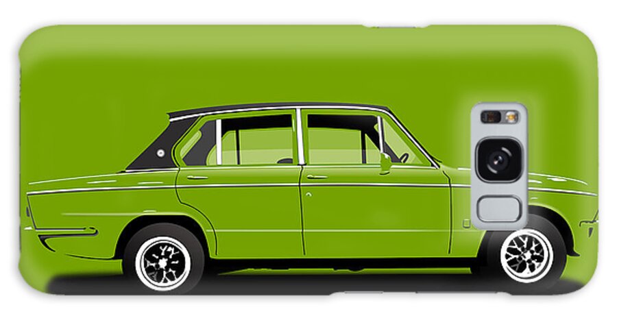 Sports Car Galaxy Case featuring the digital art Triumph Dolomite Sprint. Apple Green Edition. Customisable to YOUR colour choice. by Moospeed Art