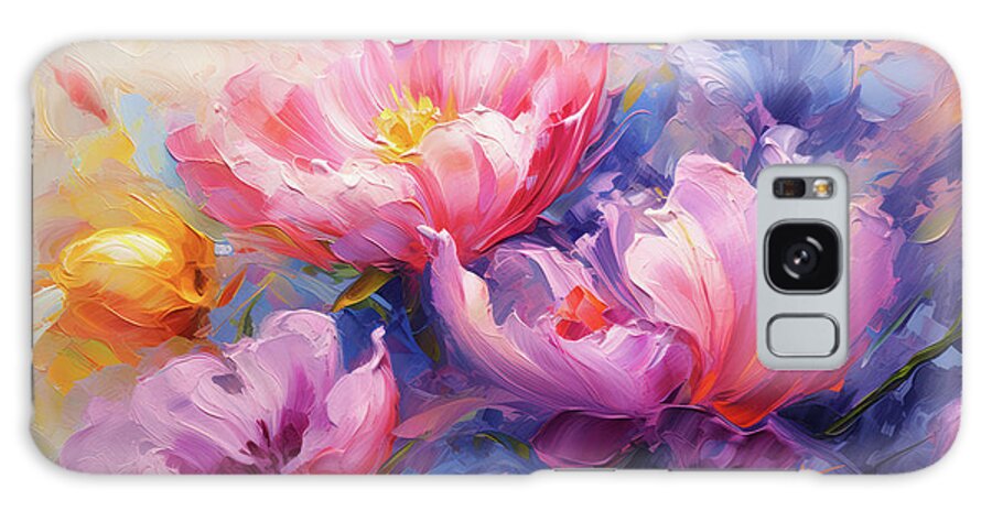 Triumph Of Spring Galaxy Case featuring the painting Triumph of Spring by Greg Collins