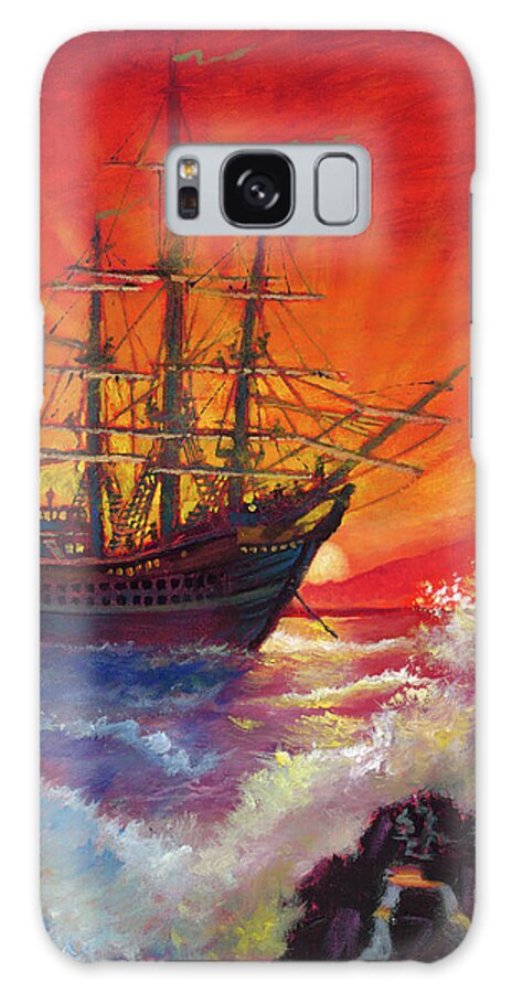 Phone Case Galaxy Case featuring the painting Triumphant Dusk by Ford Smith